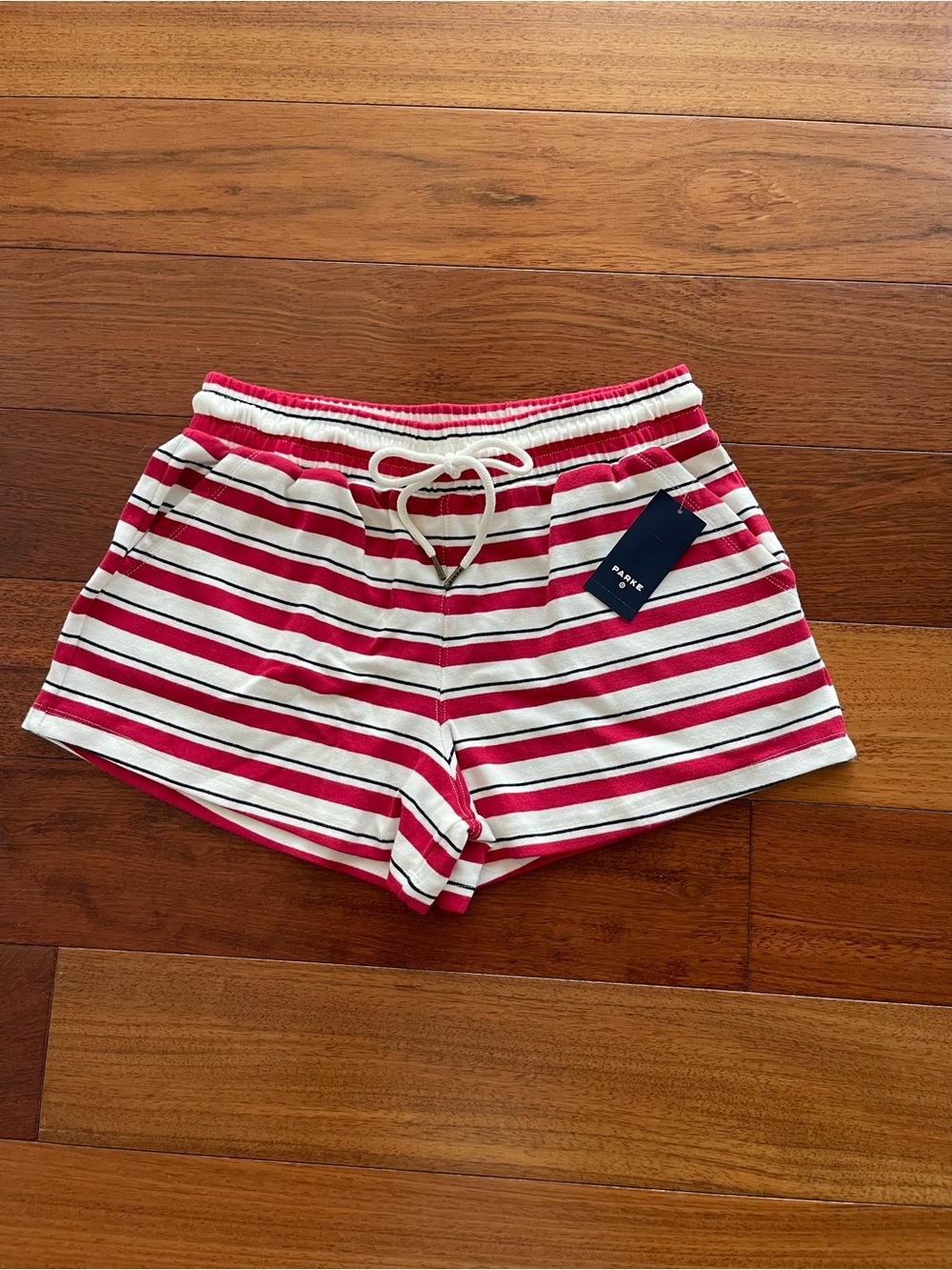 NWT PARKE x TARGET Striped Drawstring Shorts